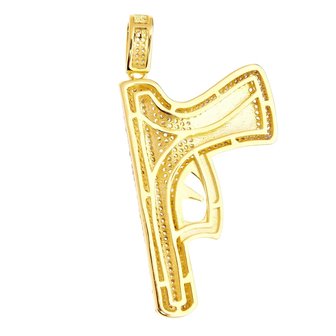 925 STERLING SILVER PISTOL HANGER - GD