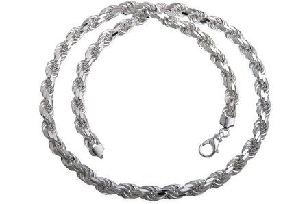 925 Zilveren Koord Ketting 8.0 MM