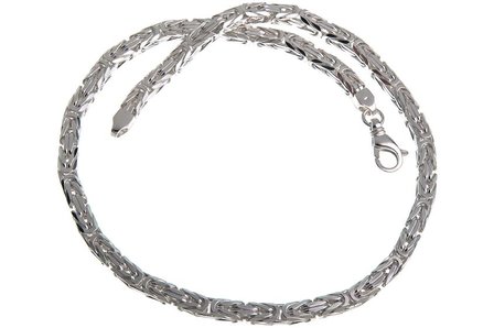 925 Silver Byzantine Chain Square 6.0 MM