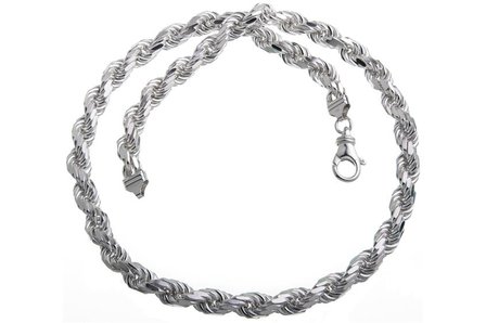 925 Silver Rope Chain 9.5 MM