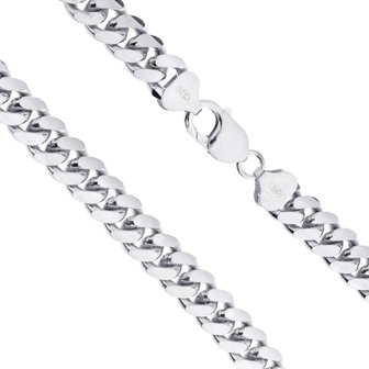 925 Silver Solid Miami Cuban Chain 10 MM