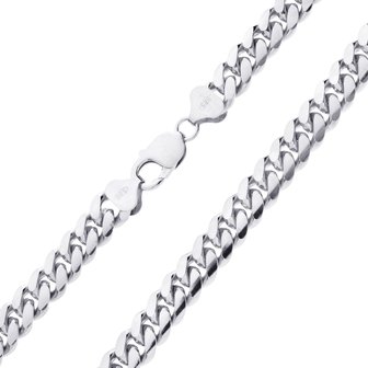 925 Silver Solid Miami Cuban Chain 10 MM