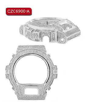 CUSTOM CASIO G-SHOCK BEZEL met 5.0CT Swarovski Steentjes