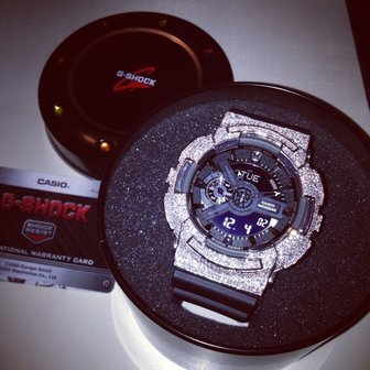 CUSTOM CASIO G-SHOCK WATCH 5.00CT SWAROVSKI