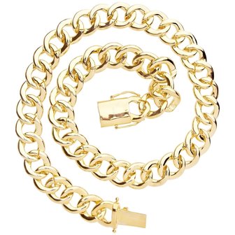 925 Zilveren Iced Out Miami Cuban Link Chain 18 MM