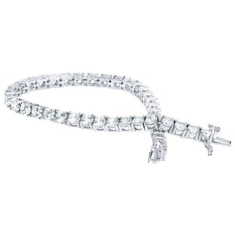 925 Silver Iced Out Tennis Bracelet