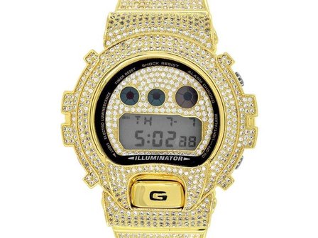 CUSTOM CASIO G-SHOCK WATCH 12.00CT SWAROVSKI