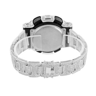 CUSTOM CASIO G-SHOCK WATCH 11.0 CT LAB MADE DIAMONDS