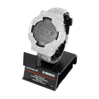 CUSTOM CASIO G-SHOCK WATCH 11.0 CT LAB MADE DIAMONDS