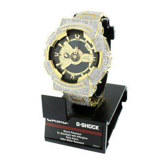 CUSTOM CASIO G-SHOCK WATCH 11.0 CT LAB MADE DIAMONDS