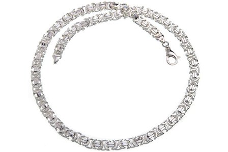 925 Silver Byzantine Chain Flat 9.0 MM