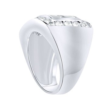 925 Zilveren Iced Out Ring - State