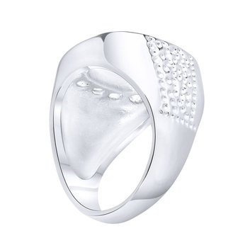 925 Zilveren Iced Out Ring - Kruis