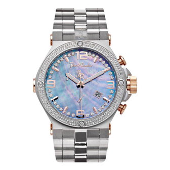 Joe Rodeo Diamanten Horloge - Phantom Zilver 2.25 ct