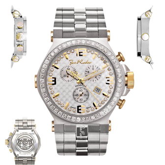 Joe Rodeo Diamanten Horloge - Phantom Zilver 3.25 ct