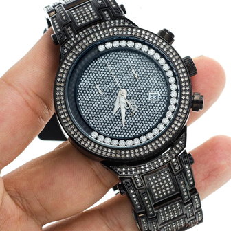 Joe Rodeo Diamond Watch - Master Black 4.75 ct