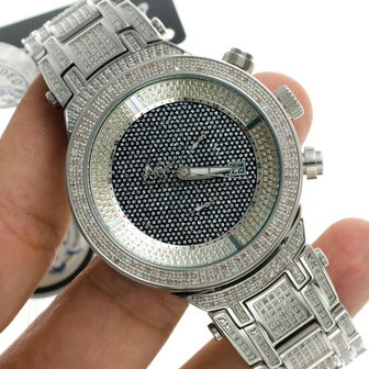 Joe Rodeo Diamond Watch - Master Silver 4.75 ct
