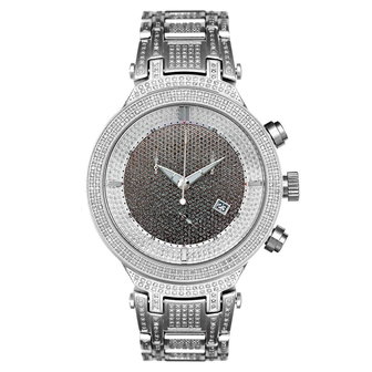 Joe Rodeo Diamanten Horloge - Master Zilver 4.75 ct