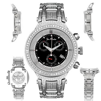 Joe Rodeo Diamanten Horloge - Master Zilver 5.2 ct