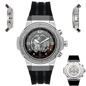 Joe Rodeo Diamond Watch - Panter Silver 1.50 ct - Cloxstar 