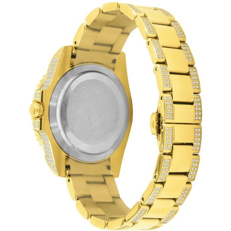 CLOXSTAR Stainless Steel Full Iced Out Watch BM GLD