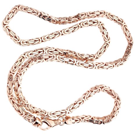 925 Sterling Silver Solid Byzantine Chain