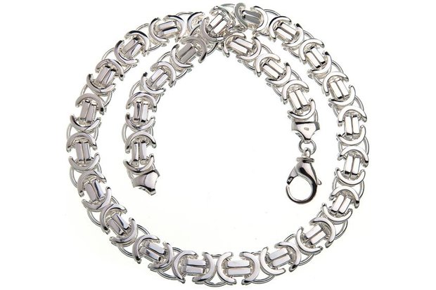 925 Silver Byzantine Chain Flat 14.0 MM