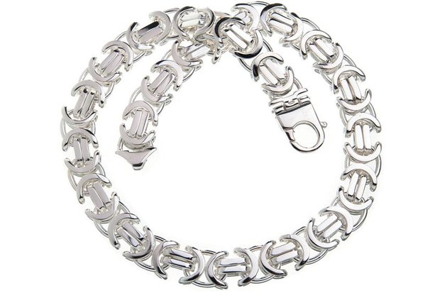 925 Silver Byzantine Chain Flat 17.0 MM