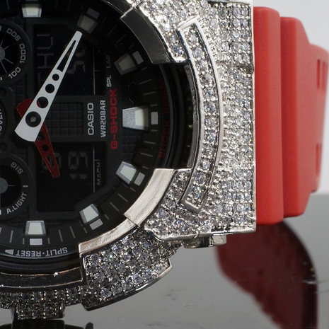 CUSTOM CASIO G-SHOCK WATCH 5.00CT SWAROVSKI