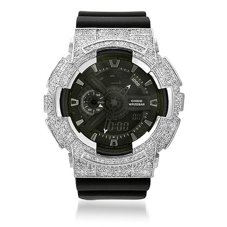 CUSTOM CASIO G-SHOCK WATCH 5.00CT SWAROVSKI