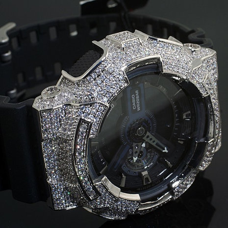 CUSTOM CASIO G-SHOCK WATCH 5.00CT SWAROVSKI