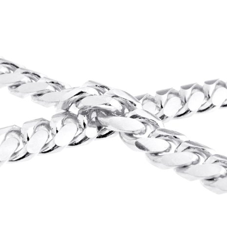 925 Silver Solid Miami Cuban Chain 12 MM