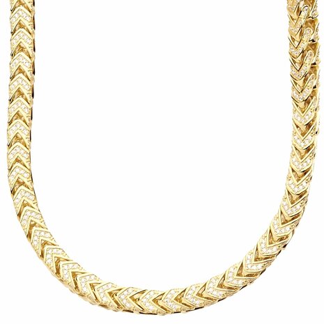 925 Zilveren Franco Tennis Chain - GD