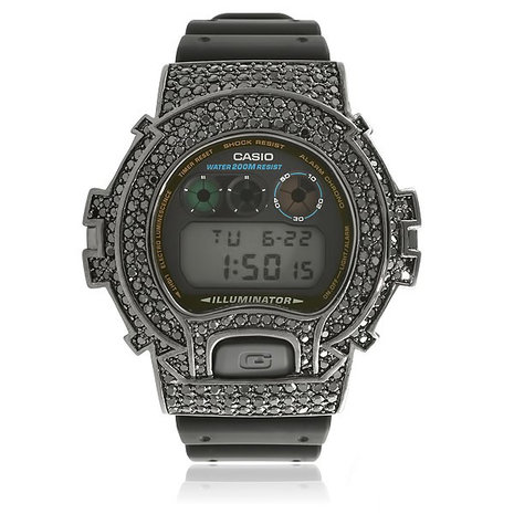 CUSTOM CASIO G-SHOCK WATCH 5.00CT SWAROVSKI