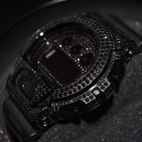 CUSTOM CASIO G-SHOCK WATCH 5.00CT SWAROVSKI