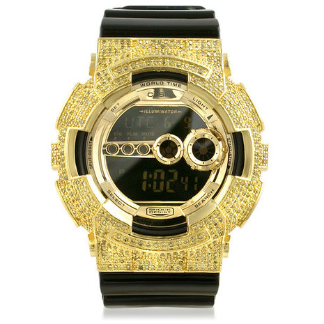 CUSTOM CASIO G-SHOCK WATCH 5.00CT SWAROVSKI