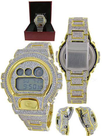 CUSTOM CASIO G-SHOCK WATCH 12.00CT SWAROVSKI