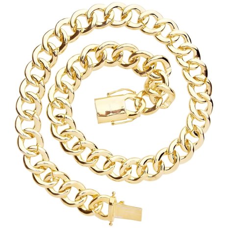 925 Silver Iced Out Miami Cuban Link Chain 18 MM