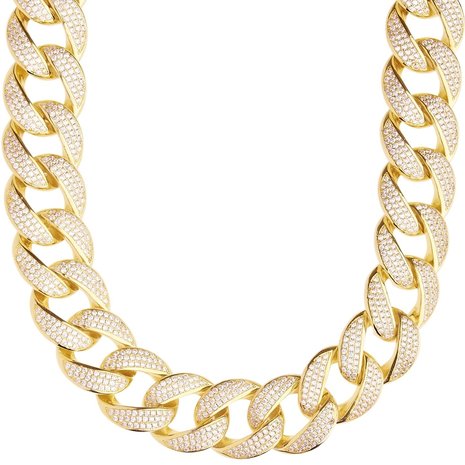 925 Zilveren Iced Out Miami Cuban Link Chain 18 MM