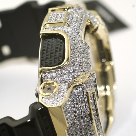 CUSTOM CASIO G-SHOCK WATCH 5.00CT SWAROVSKI