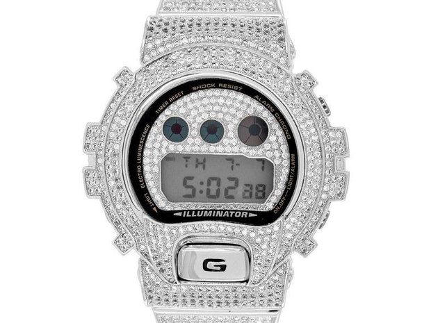 CUSTOM CASIO G-SHOCK WATCH 12.00CT SWAROVSKI