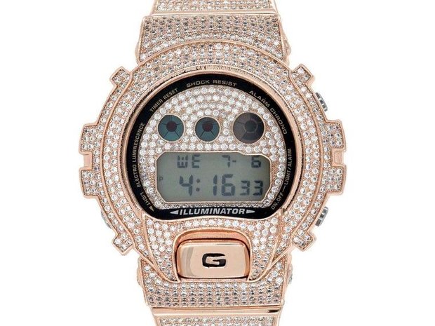 CUSTOM CASIO G-SHOCK WATCH 12.00CT SWAROVSKI