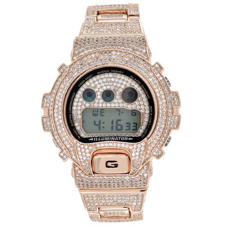 CUSTOM CASIO G-SHOCK WATCH 12.00CT SWAROVSKI