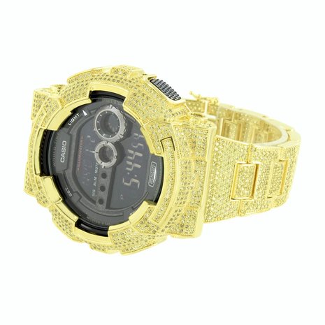 CUSTOM CASIO G-SHOCK WATCH 11.0 CT LAB MADE DIAMONDS