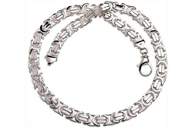 925 Silver Byzantine Chain Flat 11.0 MM