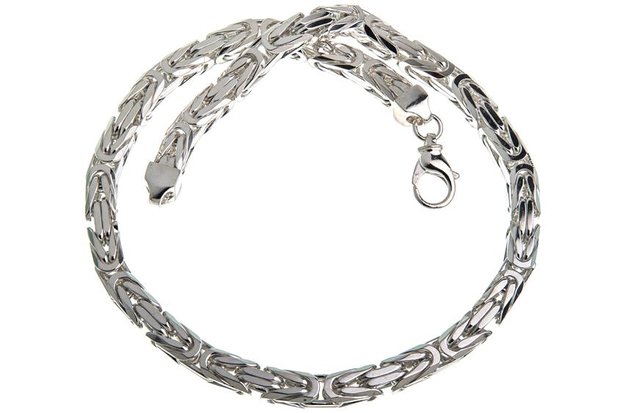 925 Silver Byzantine Chain Square 8.0 MM