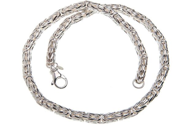 925 Silver Byzantine Chain Round 8.0 MM