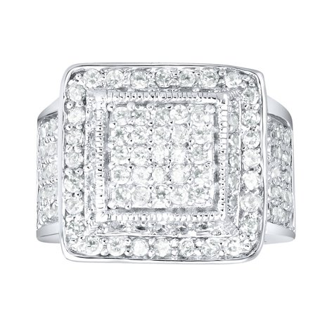 925 Zilveren Iced Out Ring - King Bling