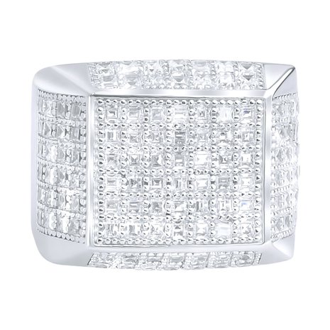 925 Zilveren Iced Out Ring - King Bling
