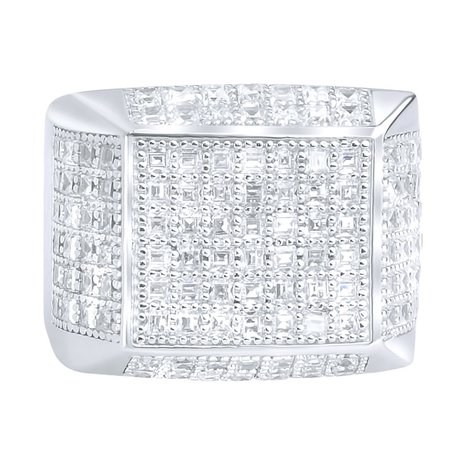 925 Silver Iced Out Ring - King Bling